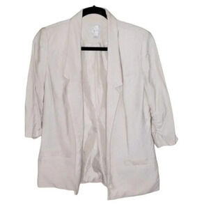 Lauren Conrad 4 open front pale pink blazer‎
